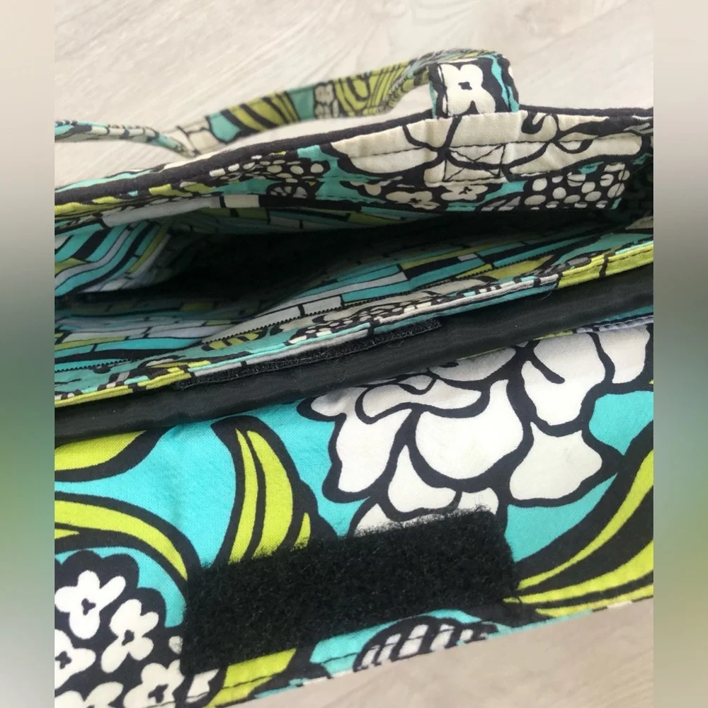 Vera Bradley “Island Blooms” Laptop Padded Multi Pocket Tote Bag